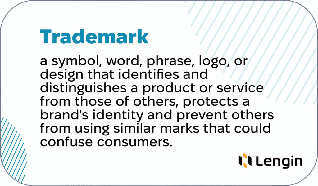 Definition of the trademark as a form of intellectual property rights.